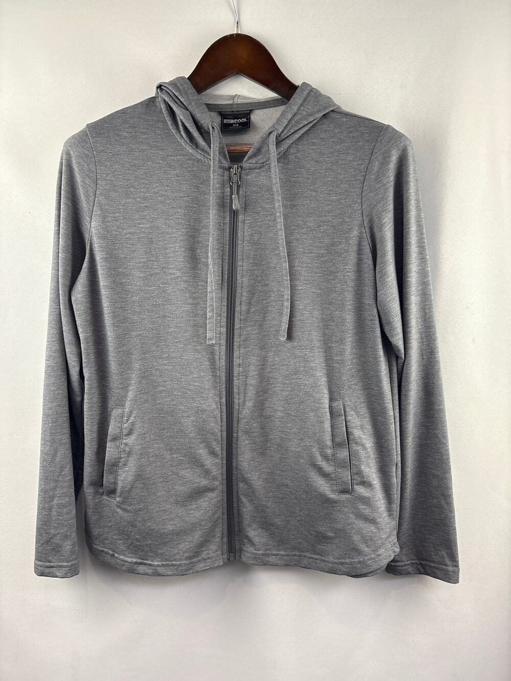 Women’s 32° Cool Medium Heather Gray Zip-Up Hoodie